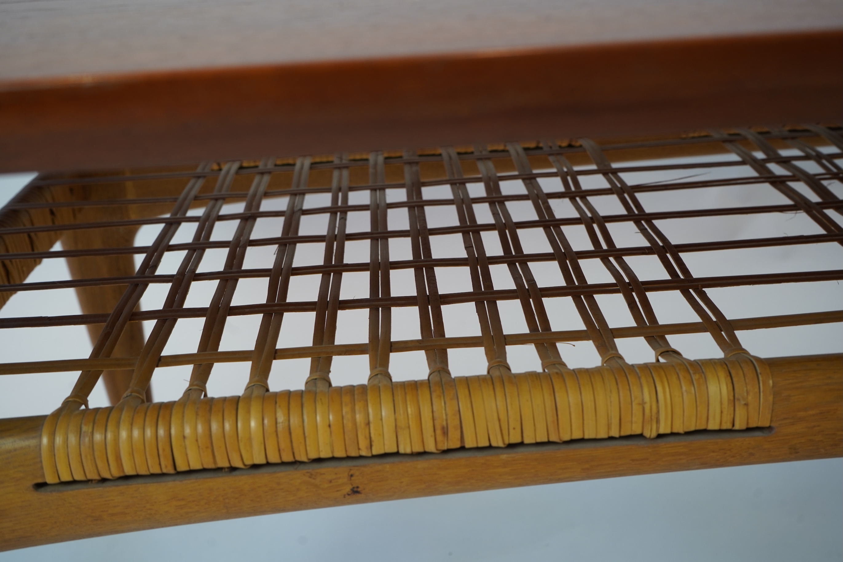 Manner of Trioh Møbler, Denmark: A mid-century teak coffee table